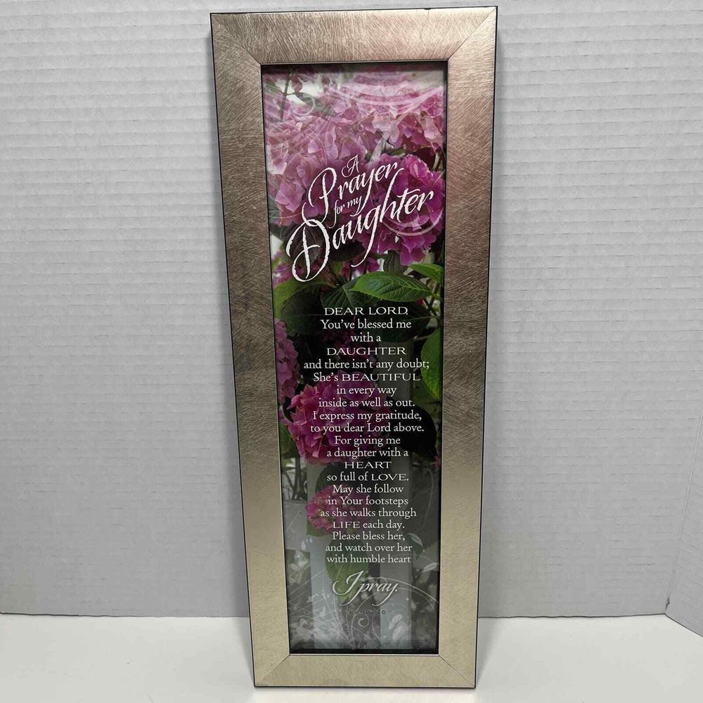 Wall Art A‎ Prayer for My Daughter 5.5x15.5 Frame Plaque Great Gift for Daughter